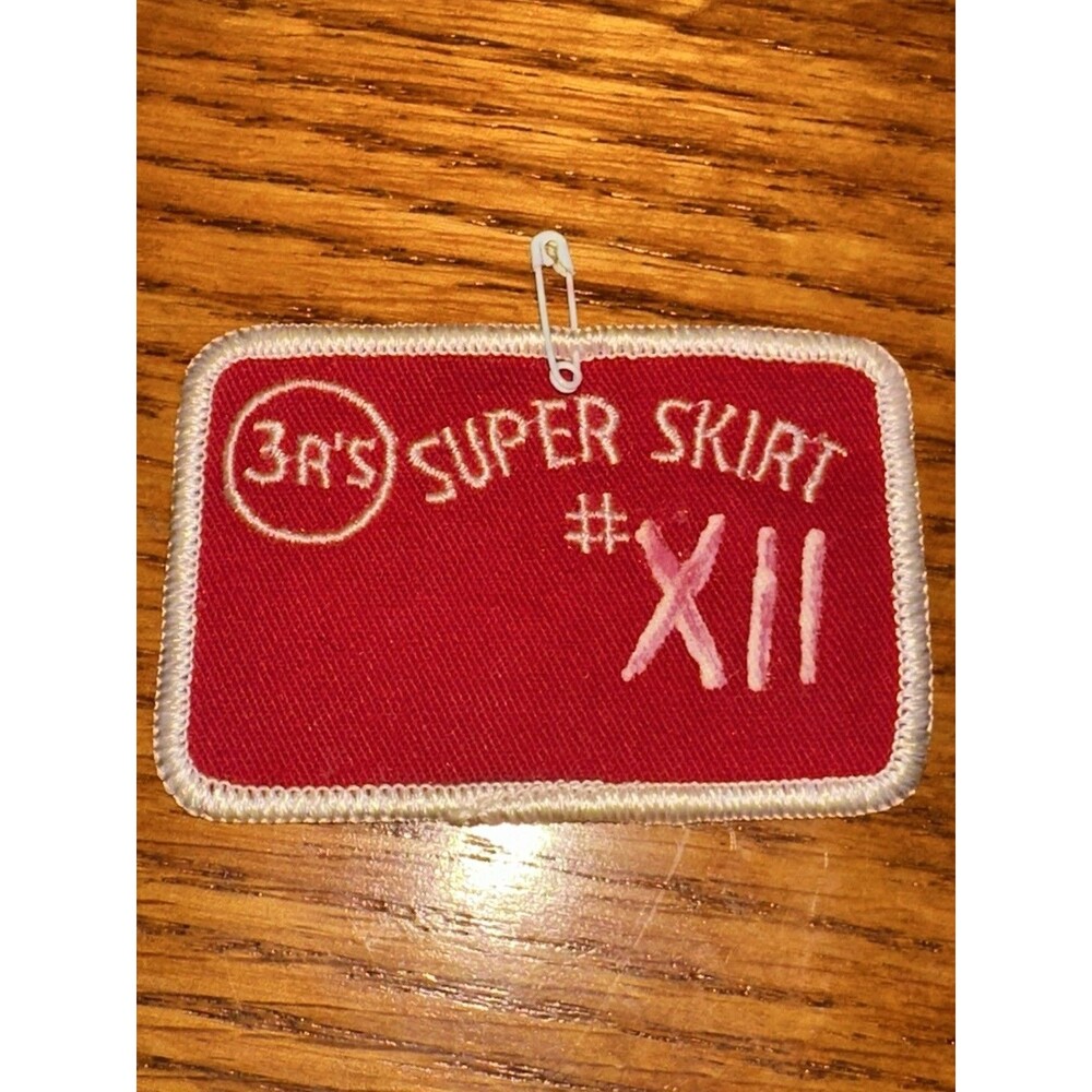 Rare 1 Of 1 3R’S Super Skirt # XII Sew On Riding Patch
